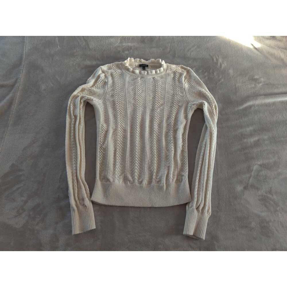 Talbots cream off white sweater size small